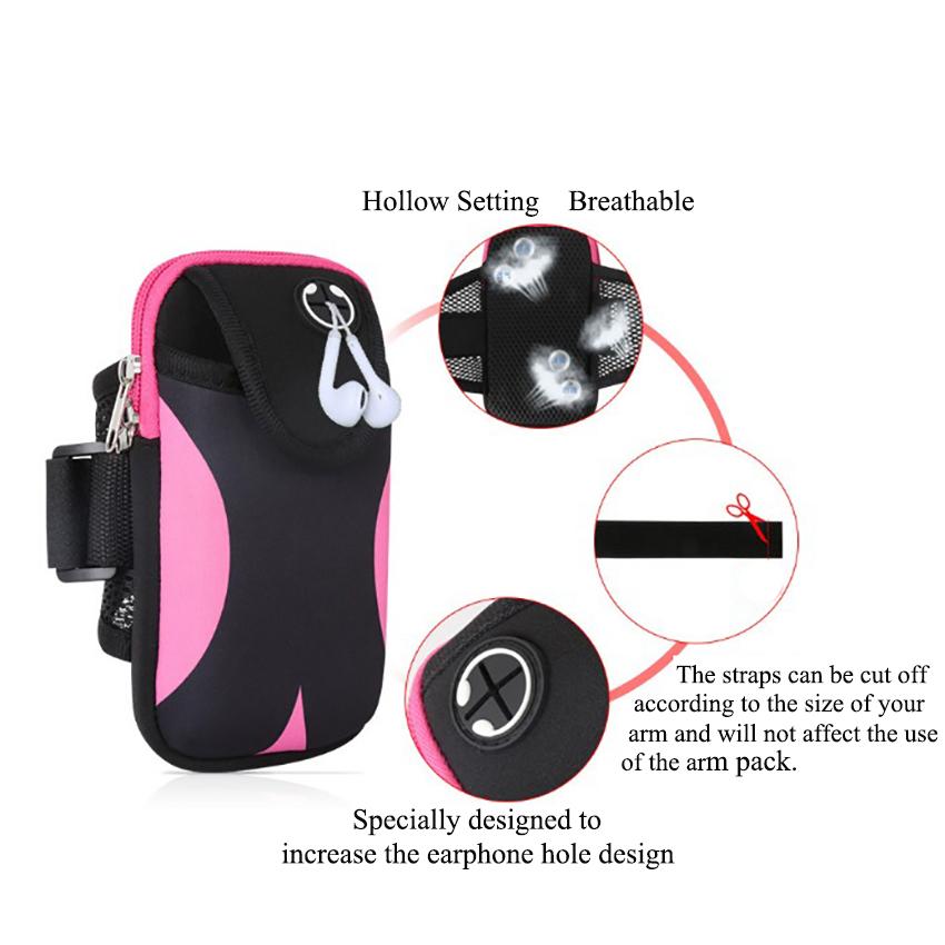 Universal Sports Armband Bag ,Phone Pouch Wrist Holder Mobile Phone Bags Wrist Arm Bag For Outdoor Sport Climb Running 6