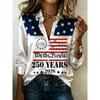 Vintage Contrast Stripe Satin Long Sleeve Shirt Loose Fit Casual Workwear Blouse Women