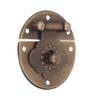 Round EmNaBossing Copper Hasp Retro Wooden Box Lock Clasp Decorative Hasps for Wedding Card Boxes Wine Boxes
