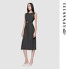 ELLASSAY 2025 Summer Rhinestone French Elegant Midi Dress