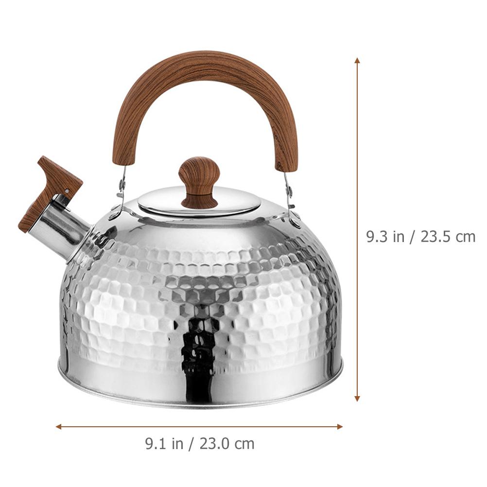 4L Whistling Stovetop Tea Tea Kettle Kettle Stovetop Tea Kettle Water Boiler Kettle Stainless Steel Water Boiler with Handle