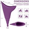 Многоразовый женский писсуар из силикона для мочеиспускания, женская воронка для питья для путешествий на открытом воздухе, для кемпинга, женский писсуар для стояния