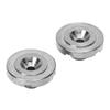 2Pcs Guitar Strap Lock Flat Round Head Metal Button Retainer Straplock Accessory for Bass