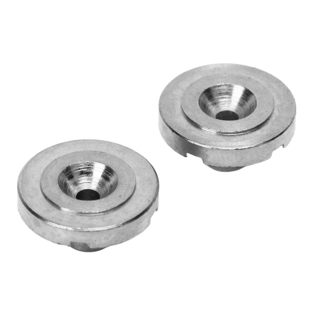 2Pcs Guitar Strap Lock Flat Round Head Metal Button Retainer Straplock Accessory for Bass