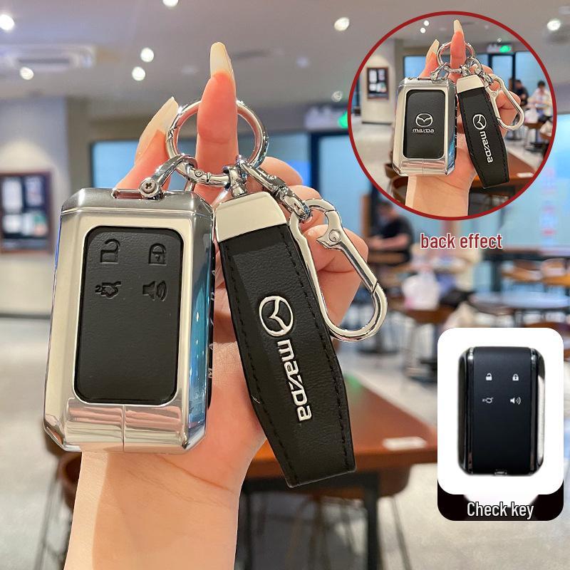 Куооо: Прочный, полностью закрывающийся чехол с пряжкой для брелоков Mazda EZ6 и пуль дистанционного управления автомобиля EZ60.