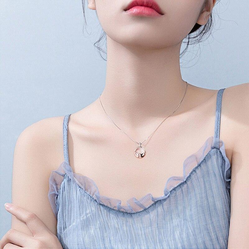 S925 Sterling Silver Necklace Female Ins Simple Clavicle Chain Antler Pendant Necklace Chains for Jewelry Making Luxury Jewelry