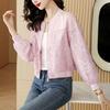 Simple and Short Jacket for Women In Summer New Heavy Industry Sequin Jacket Versatile Baseball Uniform