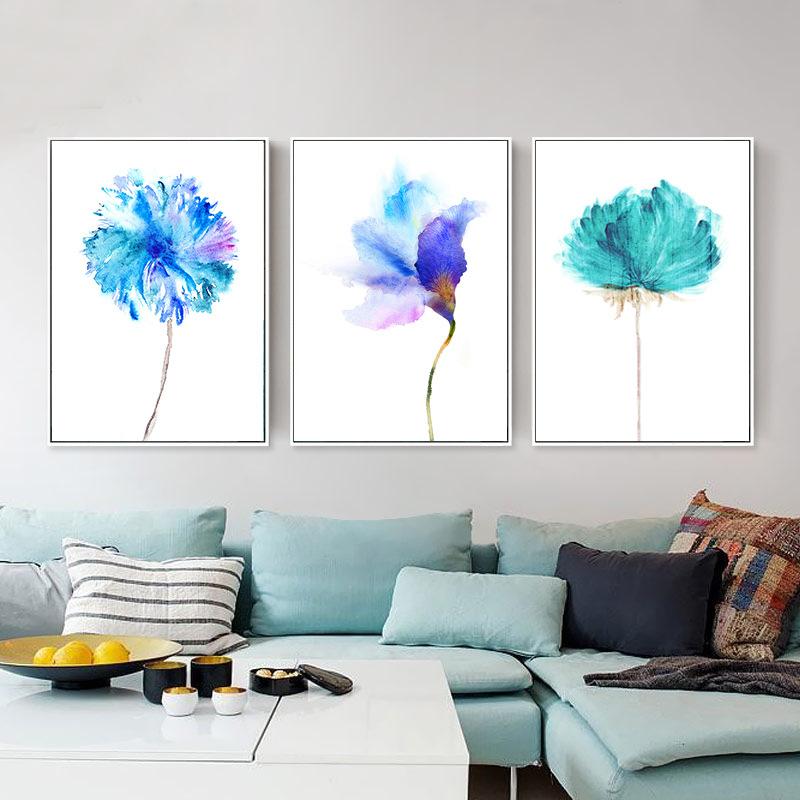 Винтажный минималистичный розовый цветок орхидеи, печать плакатов, настенная картина для гостиной, картина на холсте, домашний декор, без рамки