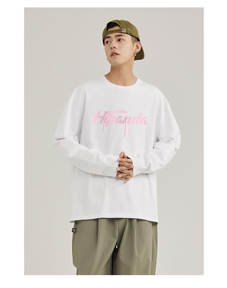 Hello Hipanda Couple Design Long-Sleeved T-Shirt