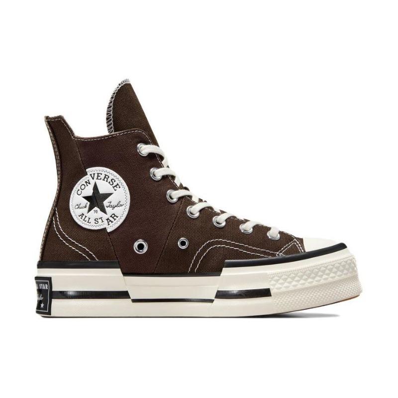 Converse Chuck 70 Plus Unisex High Canvas Shoes Daily Versatile Wear-resistant Breathable Brown A08095C
