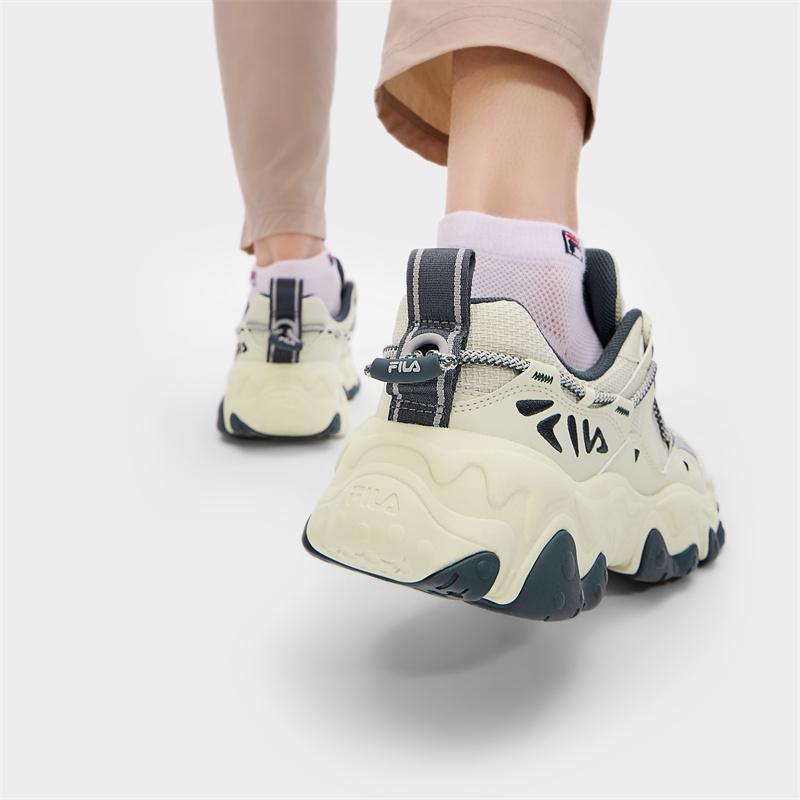 Fila Fluid 5 Кошачья лапка 5 Модные Универсальные Спортивные Ретро Тренд Низкие Кроссовки Повседневная Обувь Мужские кроссовки Серо-зеленый F12M432101FSH