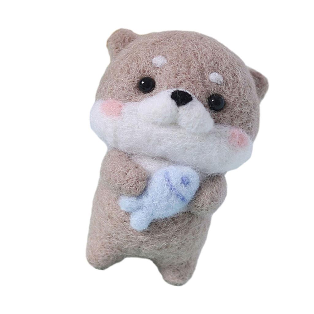 Наборы для валяния иглами с инструкциями по использованию инструментов Материалы для валяния из шерсти капибары для начинающих DIY Animal