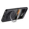 SUTENI G3 For Samsung Galaxy Z Flip5 5G Magnetic Case Waxy Texture Rotating Kickstand Leather Phone Back Cover