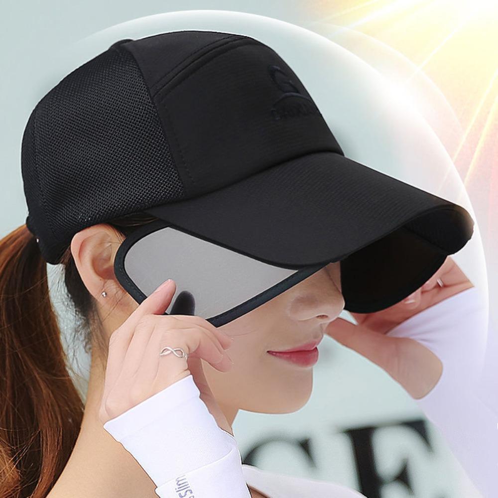 UV Protection Long Visor Baseball Cap Waterproof Men's Sunshade Cap Outdoor