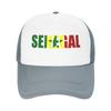 Summer Mesh Sun Hats Senegal Flag SN Summer Baseball Cap Casual Hats  Unisex Women Print Tennis Skate Wholesale Baseball Caps