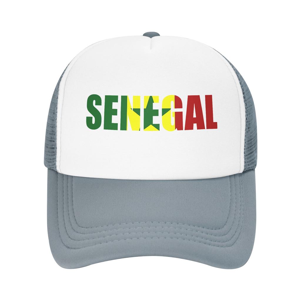 Summer Mesh Sun Hats Senegal Flag SN Summer Baseball Cap Casual Hats Unisex Women Print Tennis Skate Wholesale Baseball Caps
