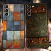 Чехол для телефона Samsung Galaxy S25 Edge S24 S23 S22 S20 S21 FE Ultra S10 S10E Plus Мягкий ТПУ Винтажный Индустриальный Стиль Ржавый