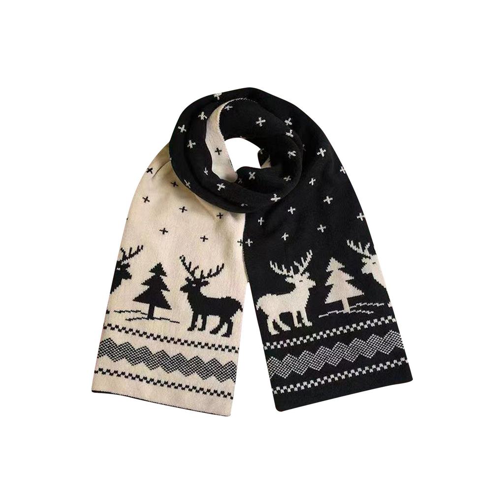 Зимний шарф лосиный шарф женский универсальный теплый милый подарок