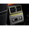 Carbon Fiber Rear Air Vent Outlet Cover Trim For -2025 Mitsubishi Outlander