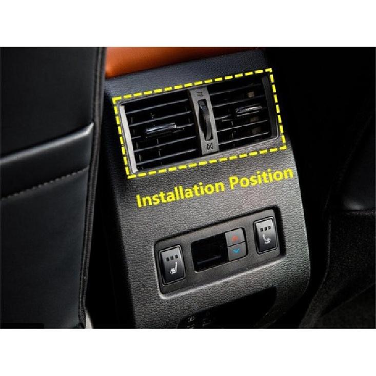 Carbon Fiber Rear Air Vent Outlet Cover Trim For -2025 Mitsubishi Outlander