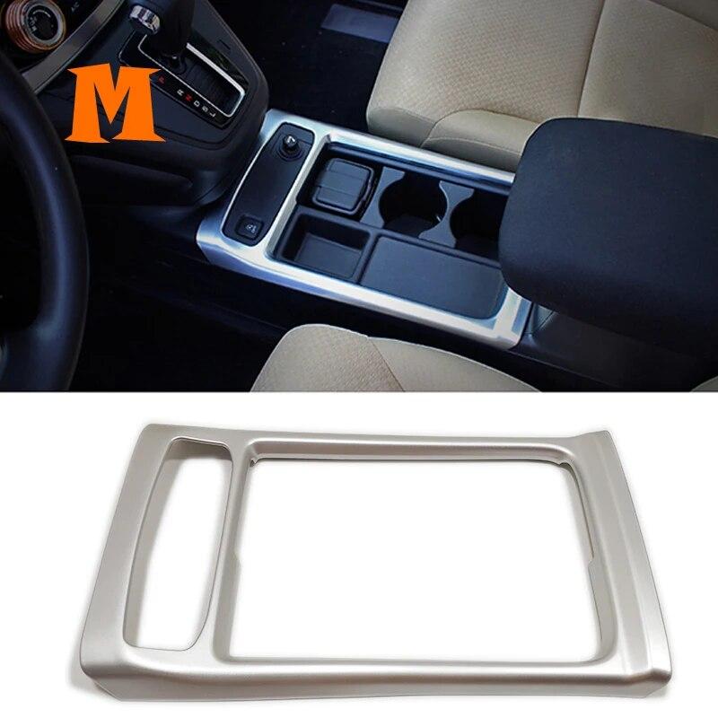 Для Honda CRV CR-V 2012 13 14 15 2016 Голова автомобиля Передняя консоль Держатель стакана для воды Переключение передач Накладка-наклейка Крышка хромированные аксессуары
