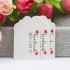 100pcs+100string 3x5cm White/kraft Paper. Thank You for Handcrafting the Label Hang Tag
