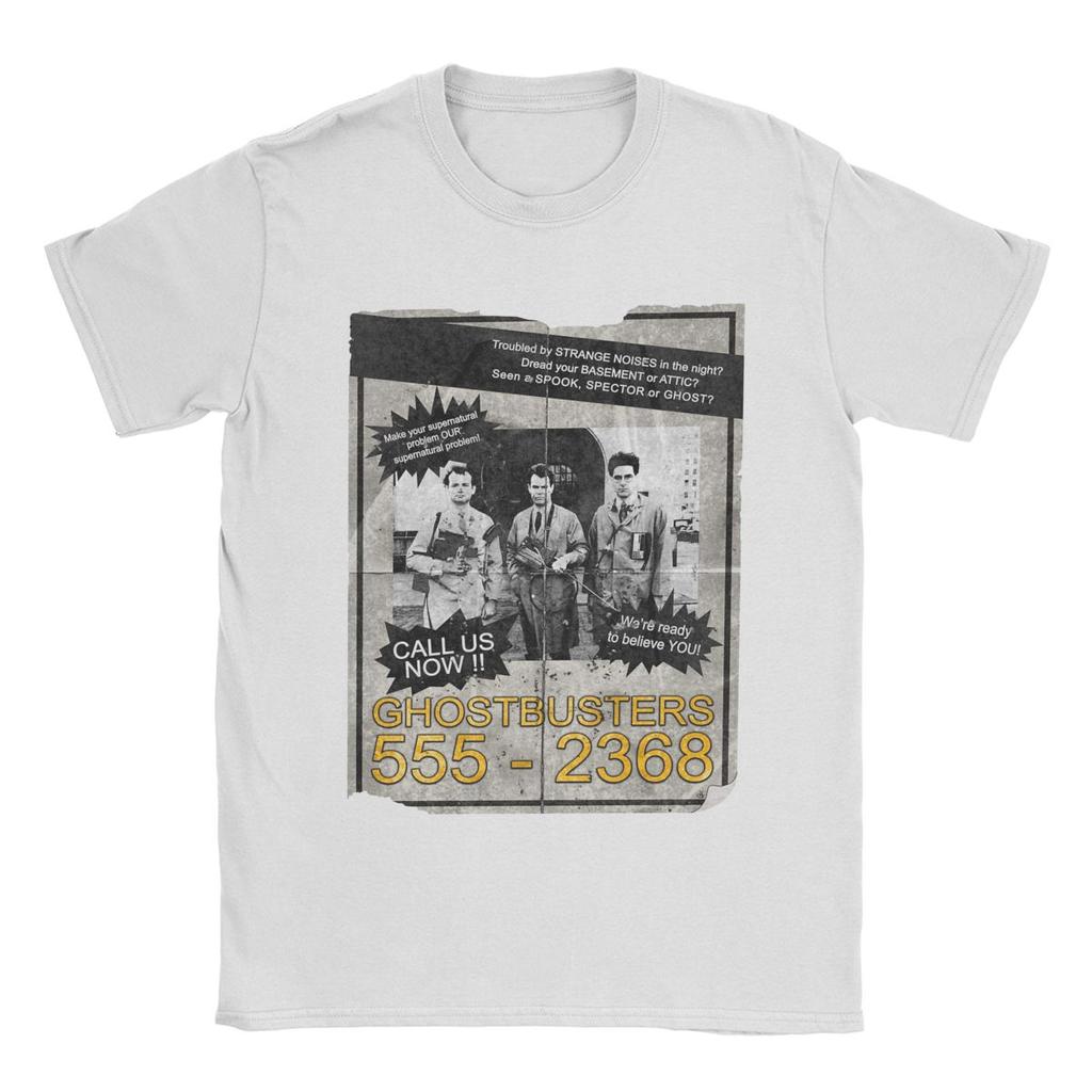 Ghostbuster Who Ya Gonna Call Men's T Shirts Unique Tee Shirt Short Sleeve O Neck T-Shirt Pure Cotton Summer Clothing