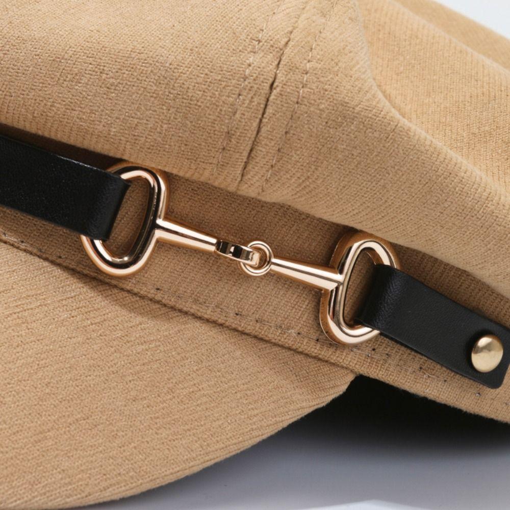 Мягкая кепка газетчика Регулируемая восьмиугольная кепка Модная винтажная шляпа-берет Женская