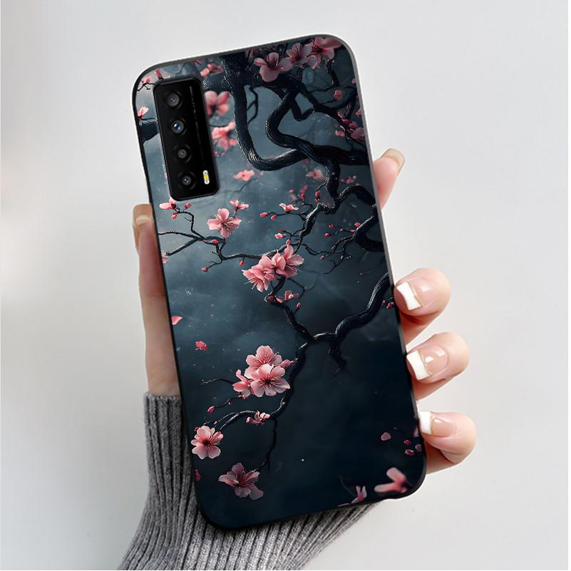Case for TCL Stylus 5G T779W 6.81" Black Luxury Fashion Butterfly Flower Pattern Soft Silicone Cover for TCL Stylus Phone Cases