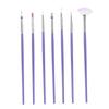 7pcs Nail Art Brushes Set Mutifunctional Nail Painting Brush Manicure Nail Art Brush