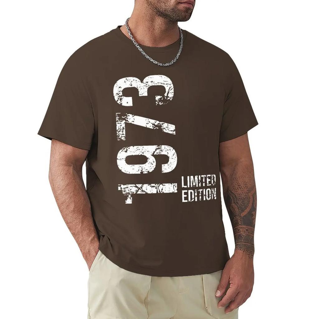 Новинка 50-е 50-е годы ретро винтаж 1973 футболки с рисунком хлопок уличная одежда короткий рукав подарки на день рождения летний стиль футболка мужская