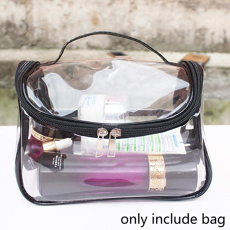 Transparent Cosmetic Bag Pvc Waterproof Makeup Storage Case Travel Organizer Pouch Beauty Case Bath Toiletry Wash Bag