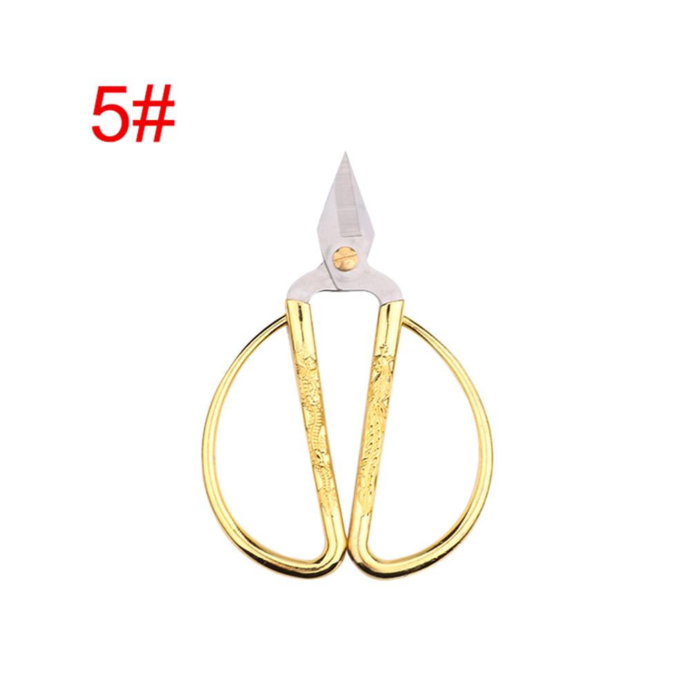 Gold Durable Craft Fabric Short Cutter Sewing Tool Household Shears Scissors Tailor Scissor