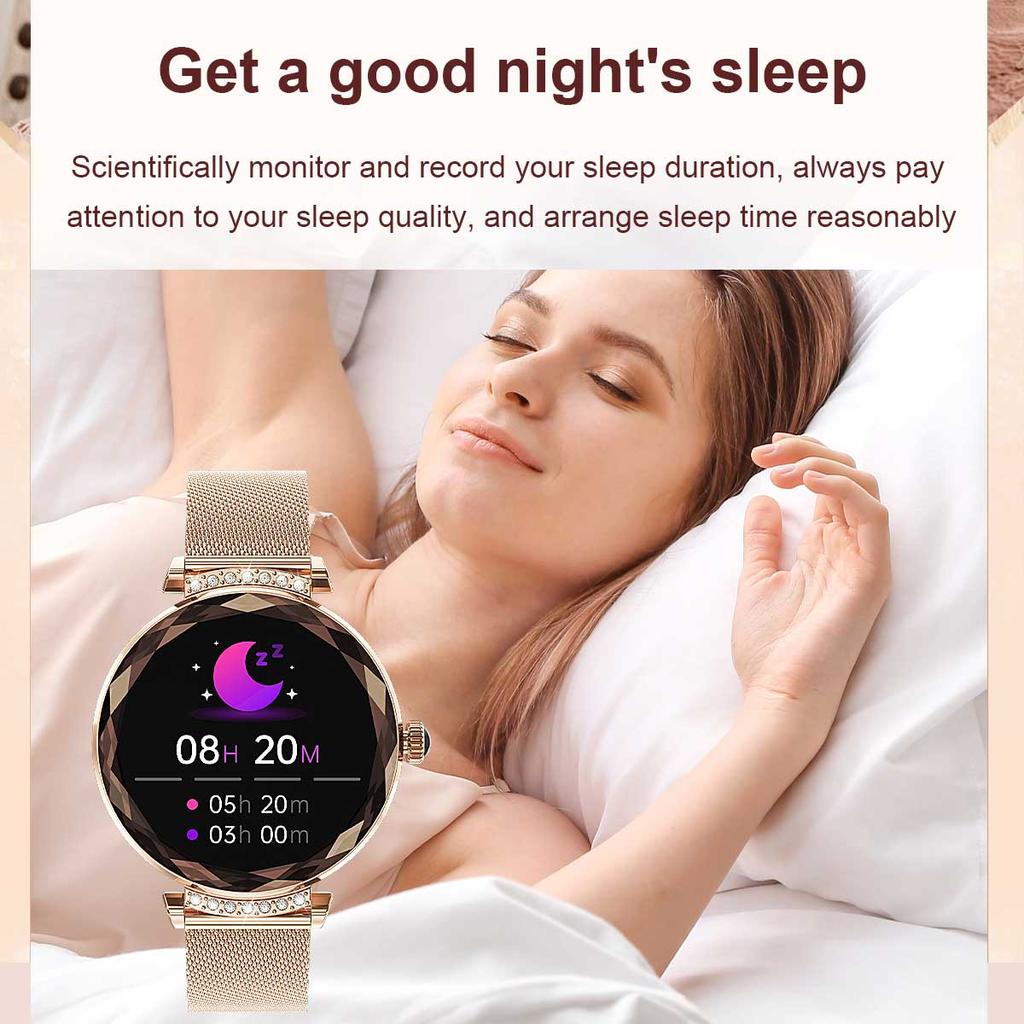 AMOLED Экран Женские Смарт-часы NX7 Pro Мониторинг Здоровья BT Звонок Женские Модные Спортивные Фитнес-трекер Смарт-часы