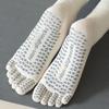 Mid-tube Women Yoga Socks Silicone Non-slip Dance Sports Socks Comfortable Split Toe Socks