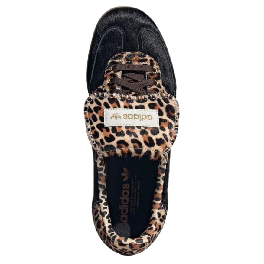 Adidas Samba LT Leopard Print Unisex Sneakers Black Core-Black Mesa KJ6590