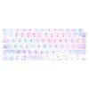 MOSISO Keyboard Cover for MacBook Air 13 Inch 2021 2020 Release A2337 M1 A2179 Retina Display with Touch ID Backlit Magic Protective Silicone Clouds