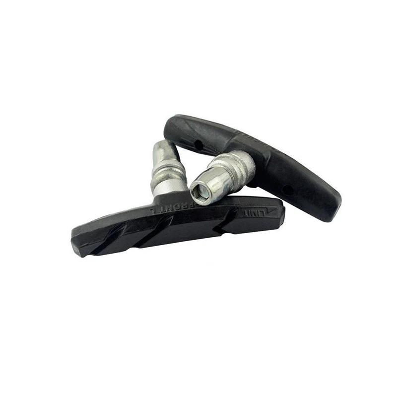 1/2/4/6/10 пар бесшумных тормозных колодок для шоссейных велосипедов MTB, держатель тормозных колодок V-Brake для велосипедов, резиновые колодки, прочные аксессуары для велосипедистов