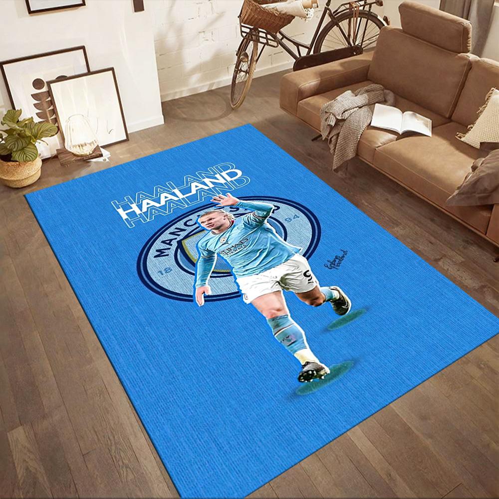 Manchester City Floor Mat Suitable For Foyer Game Room Outdoor Kitchen Antislip Carpet Anime Office Decor Perfect Gift For Womenmen