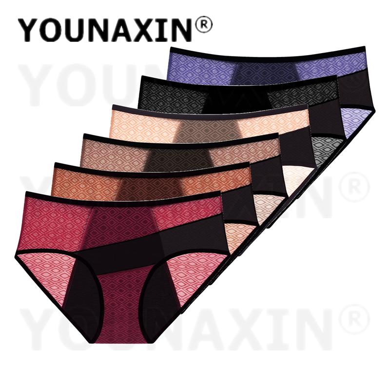 6 шт. Менструальное белье Женские мягкие дышащие Прокладки-трусики Женские трусы