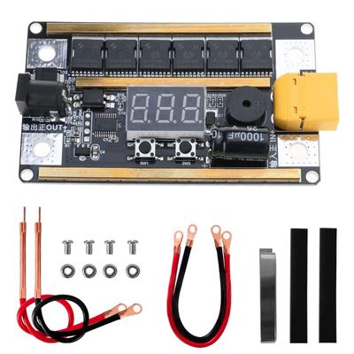 Портативный 12 В точечный сварочный аппарат для литиевых аккумуляторов 18650 для мобильных телефонов, маленький сенсорный сварочный аппарат для DIY, полный комплект с дисплеем напряжения, 8 МОП-транзисторов