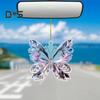 Colorful Butterfly Acrylic Pendant Iridescent 2D Butterfly Decoration Hanging Ornament for Car Rearview Mirror Home Window Decor
