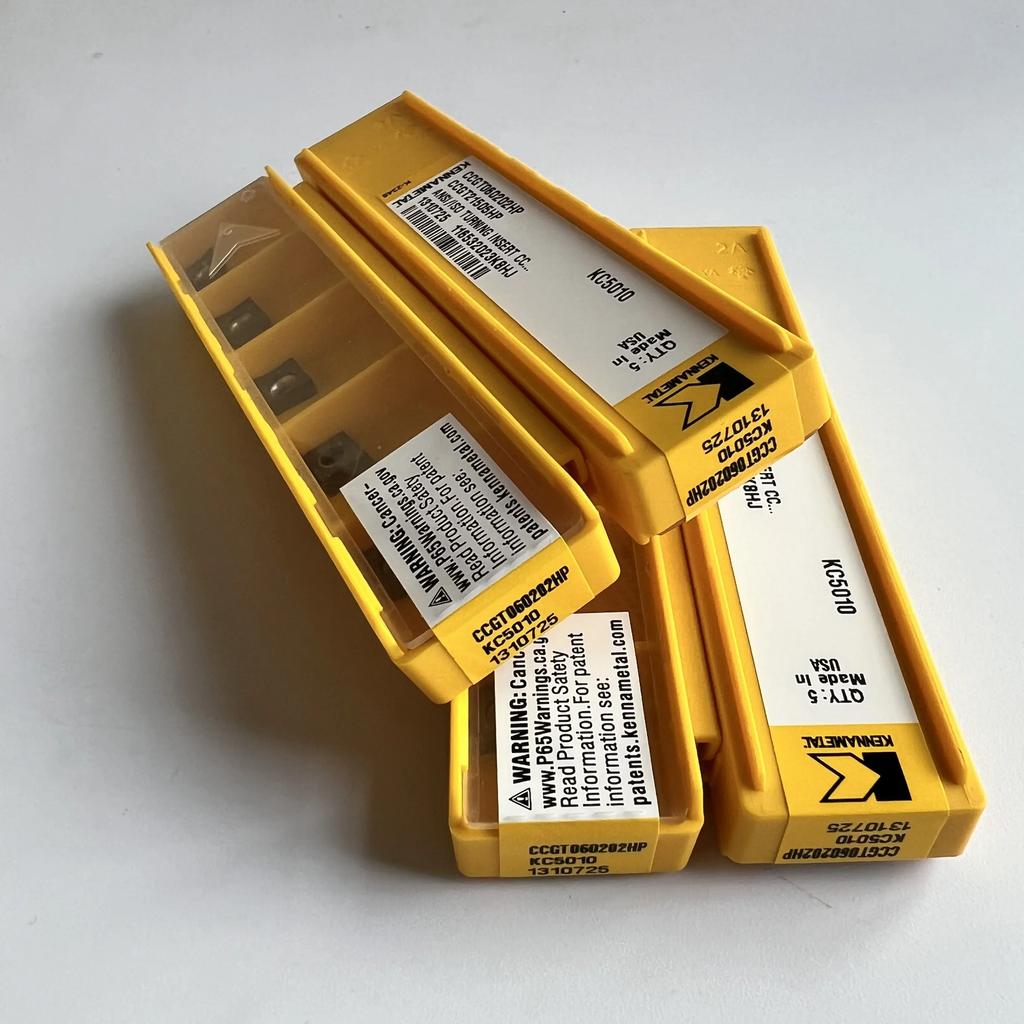 KENNAMETEL / CCGT060202HP KC5010 / Original Carbide Blade 10 Pcs