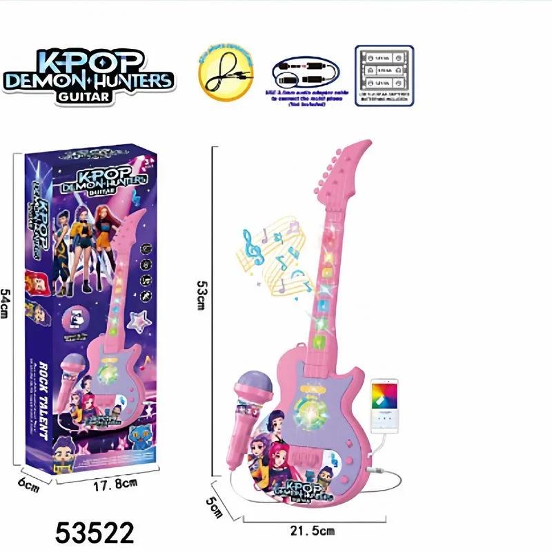 Мультяшный Аниме Kpop Девичья группа Музыкальный Микрофон Детская Игрушка со Светом Функция Пения