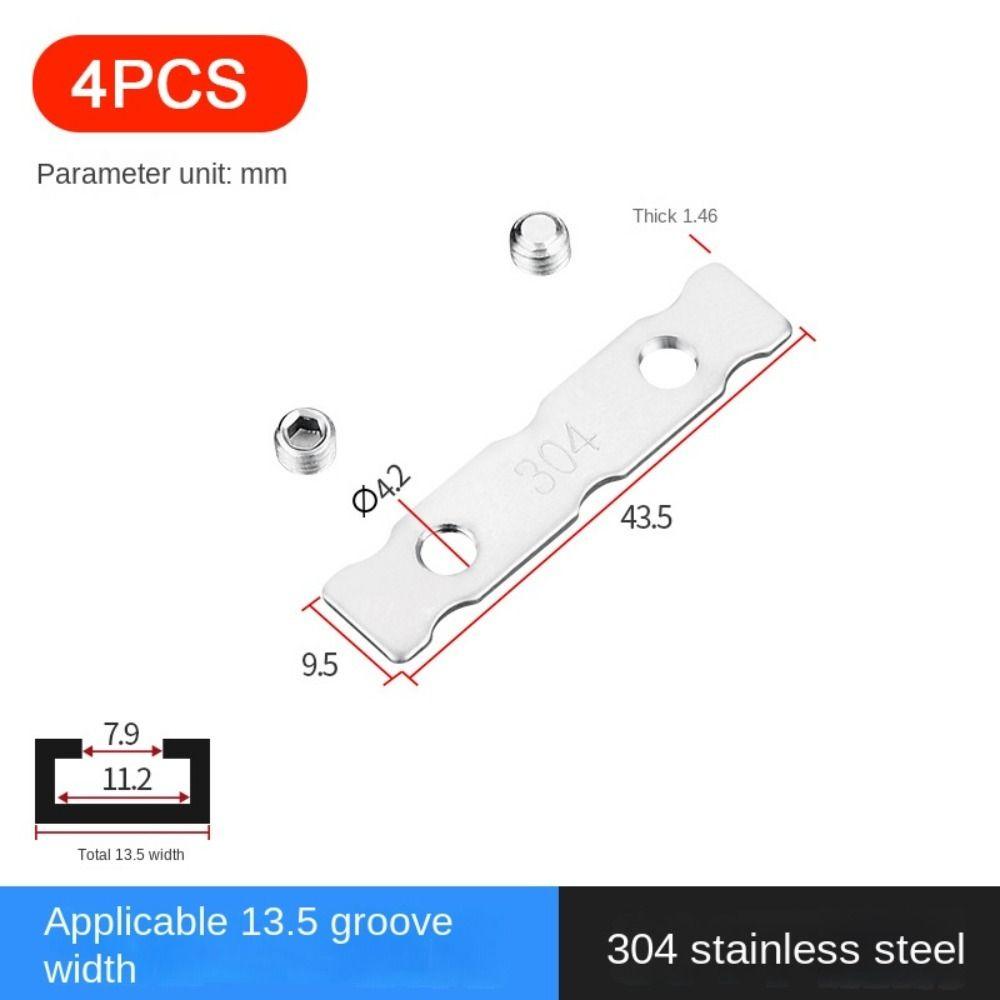 4PCS Stainless Steel Wind Support Limit Plate Non Punching Window Opening Accessories  Window