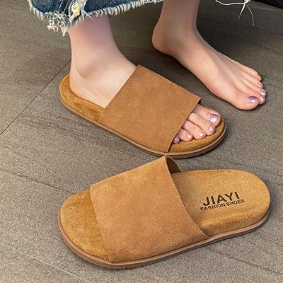 Модные леопардовые женские тапочки-балетки, модная удобная обувь, повседневные летние сандалии, новые шлепанцы для ходьбы 2025, пляжные шлепанцы Mujer Zapatos