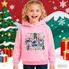 Hot Selling Stitch Christmas Themed Children's Autumn and Winter Hoodies, Warm and Comfortable, Fashionable Girls' Sportswear