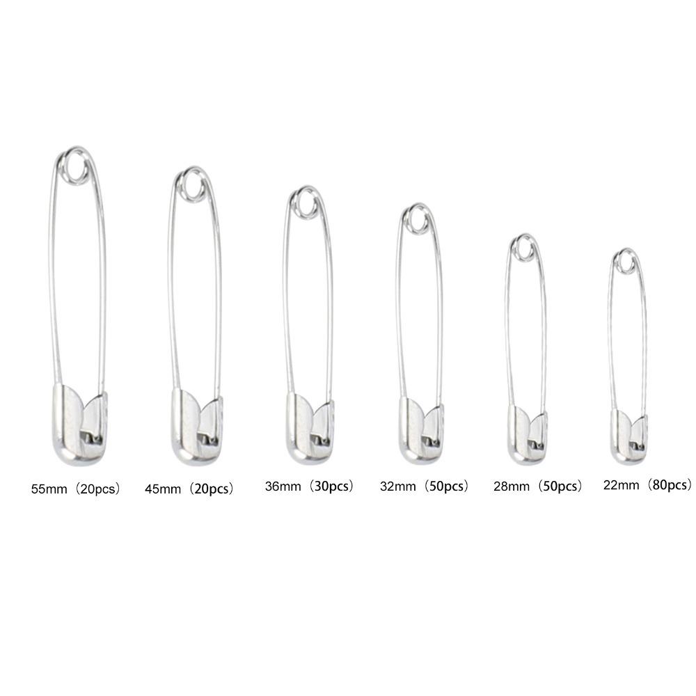 250pcs Silver Sewing Pins metal Assorted Safety Pins Durable Safety Pins Clothes Accessories