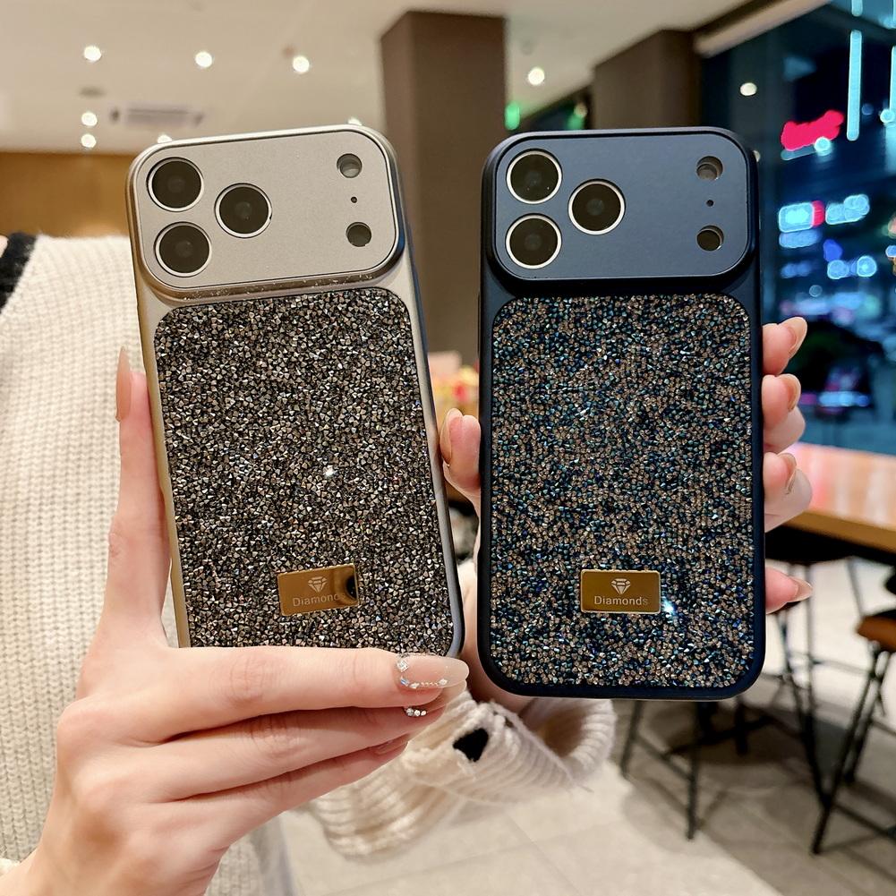 Телефонный чехол с бриллиантами, сверкающие стразы на задней панели для iPhone 17 Pro Max 17 Pro Air 16 Pro 15 + 14 13, Защитная крышка для камеры