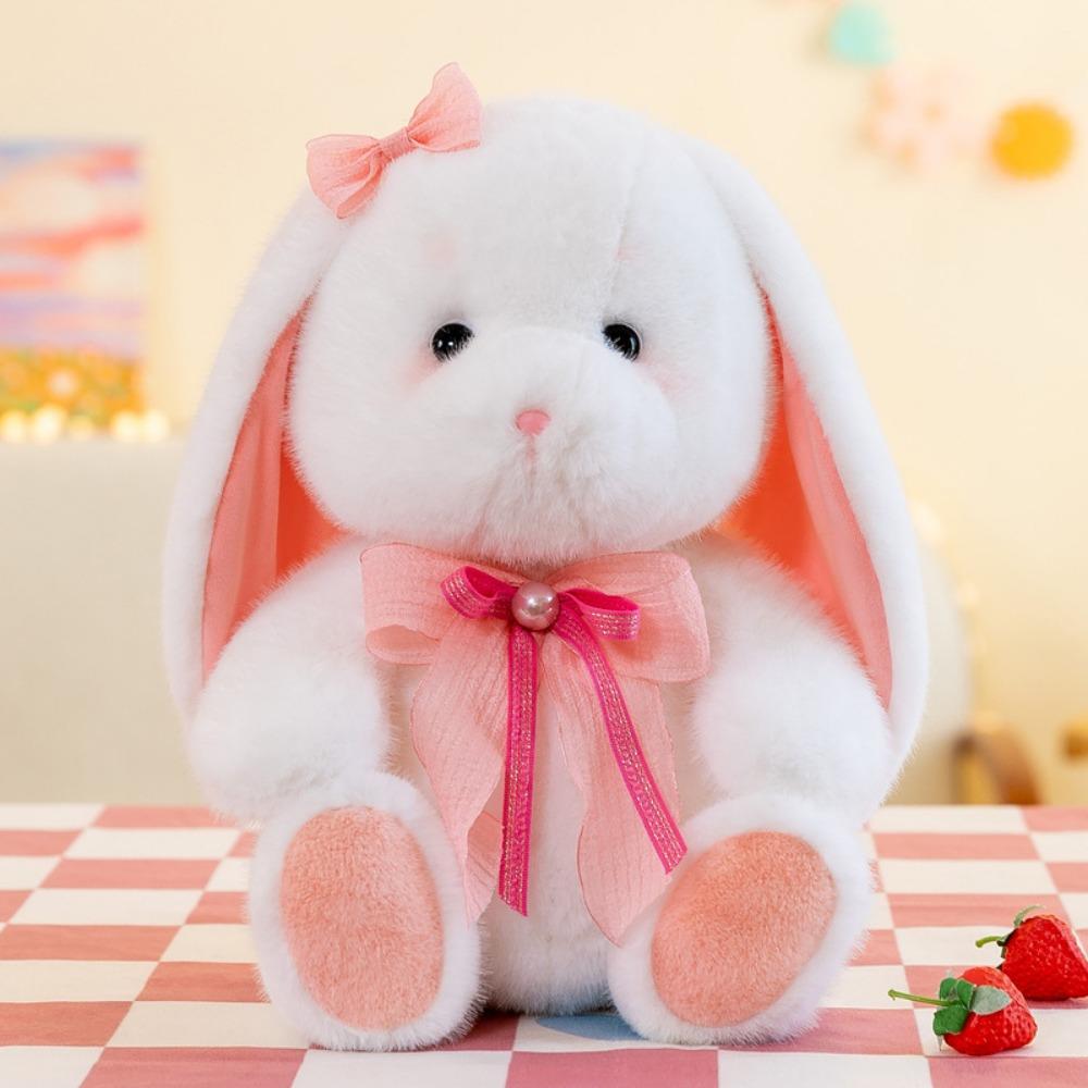 Long Ear Bunny Plushies Doll Pink Rabbit Stuffed Animals Plush Toy Holland Lop Plush Toy  Birthday